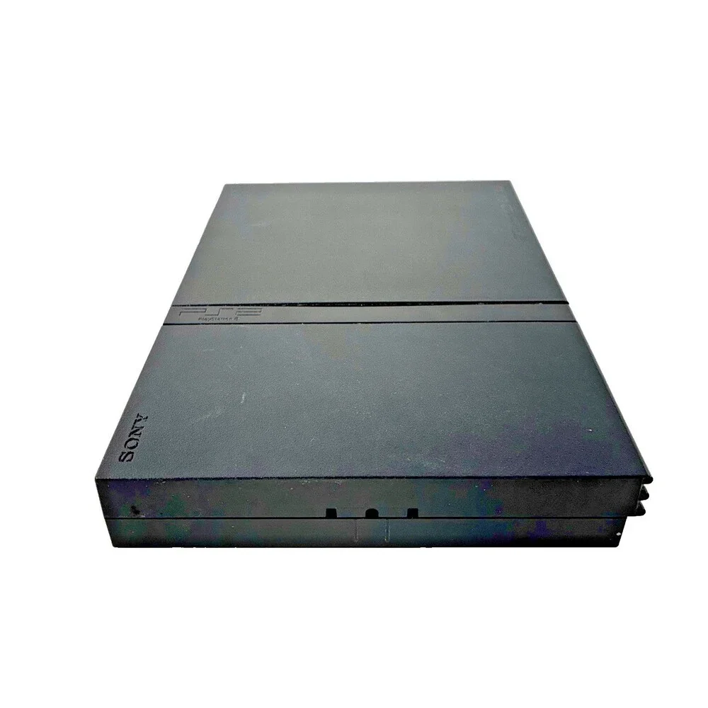 Sony PlayStation 2 Slim Black Console SCPH-75001 with Power Source Tested